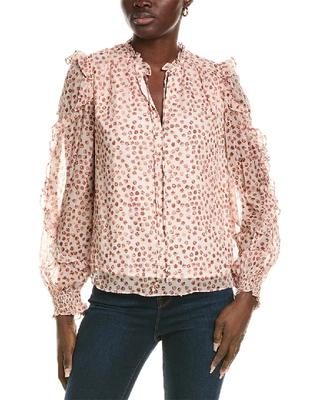 Marie Oliver Hadley Silk-Blend Blouse