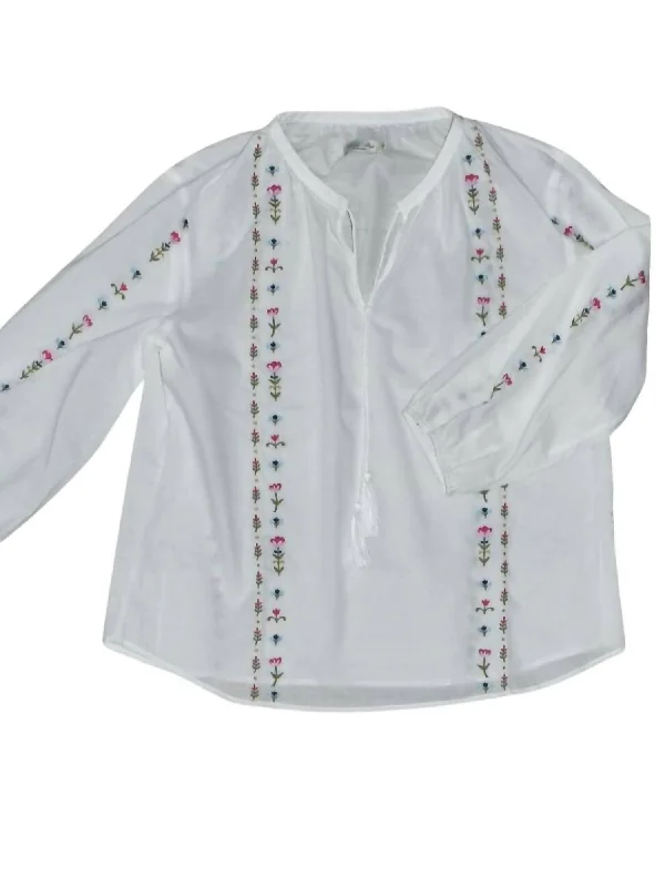 Natalie Blouse In White