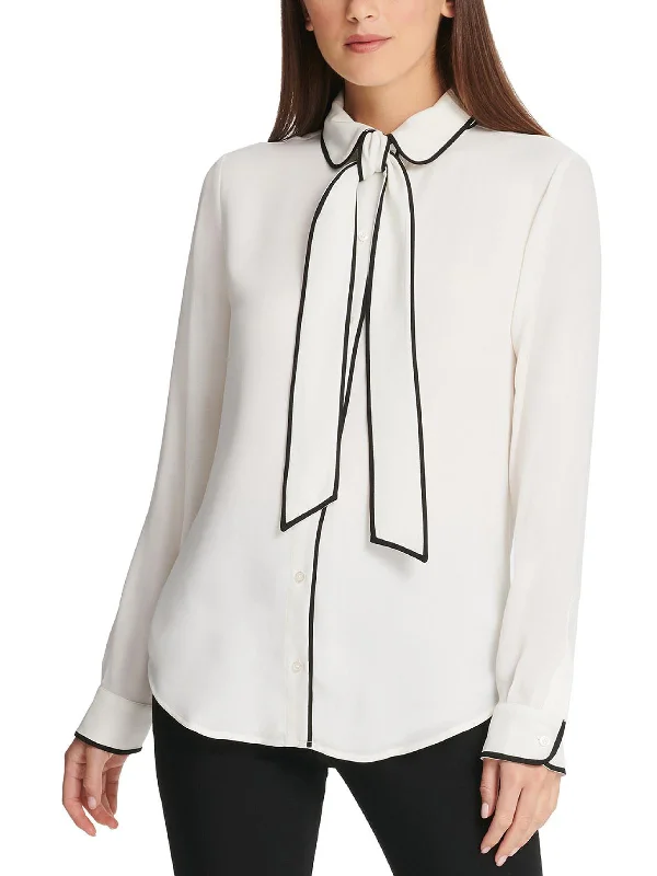 Womens Button-Down Collared Blouse