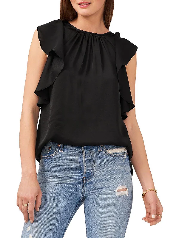 Womens Polyester Sleeveless Blouse