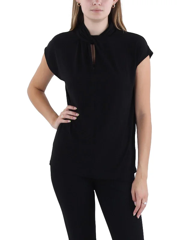 Womens Twist Sleeveless Blouse