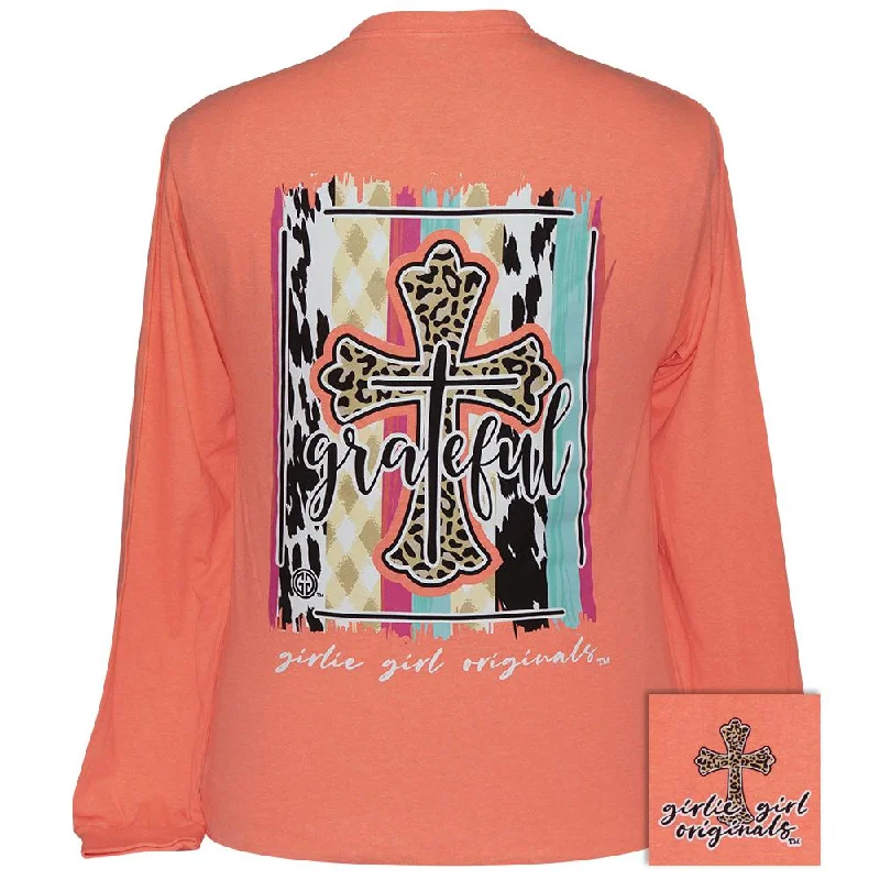 Grateful Cross - Retro Heather Coral LS-2441