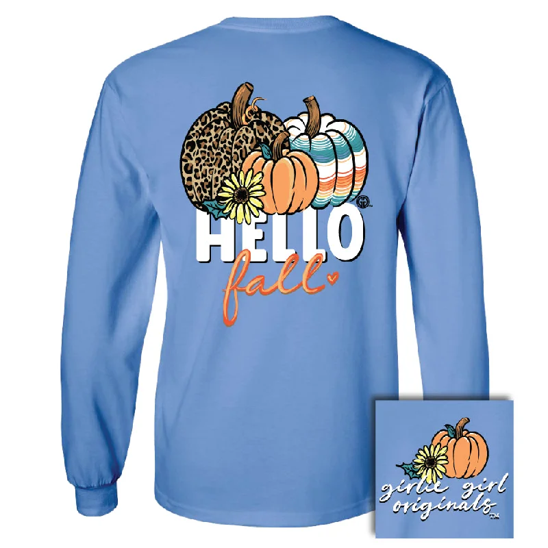 Hello Fall - Carolina Blue LS-2436