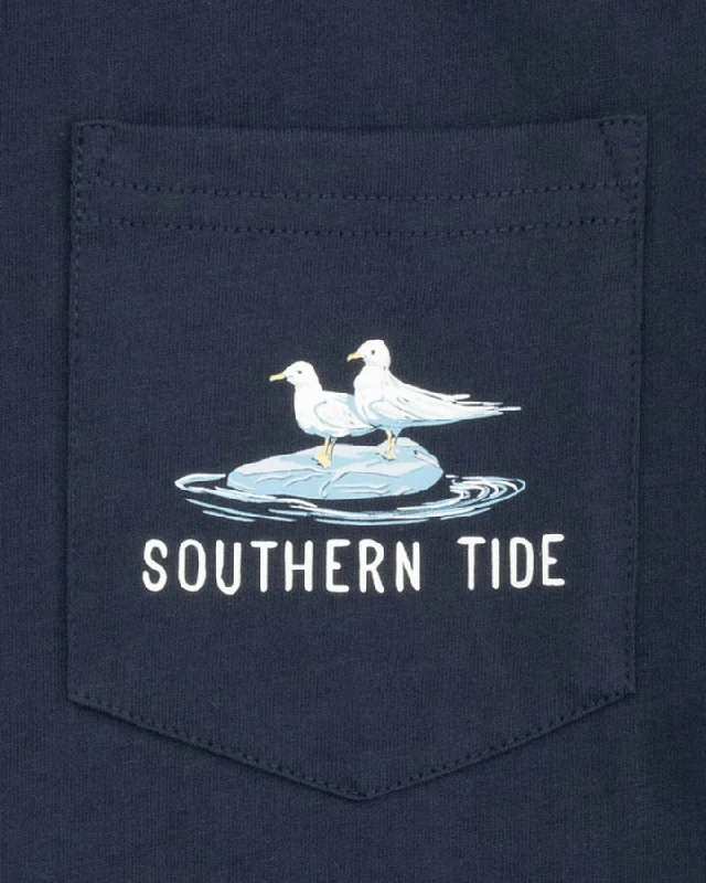 Southern Tide Women's Lighthouse Long Sleeve T-Shirt - True Navy