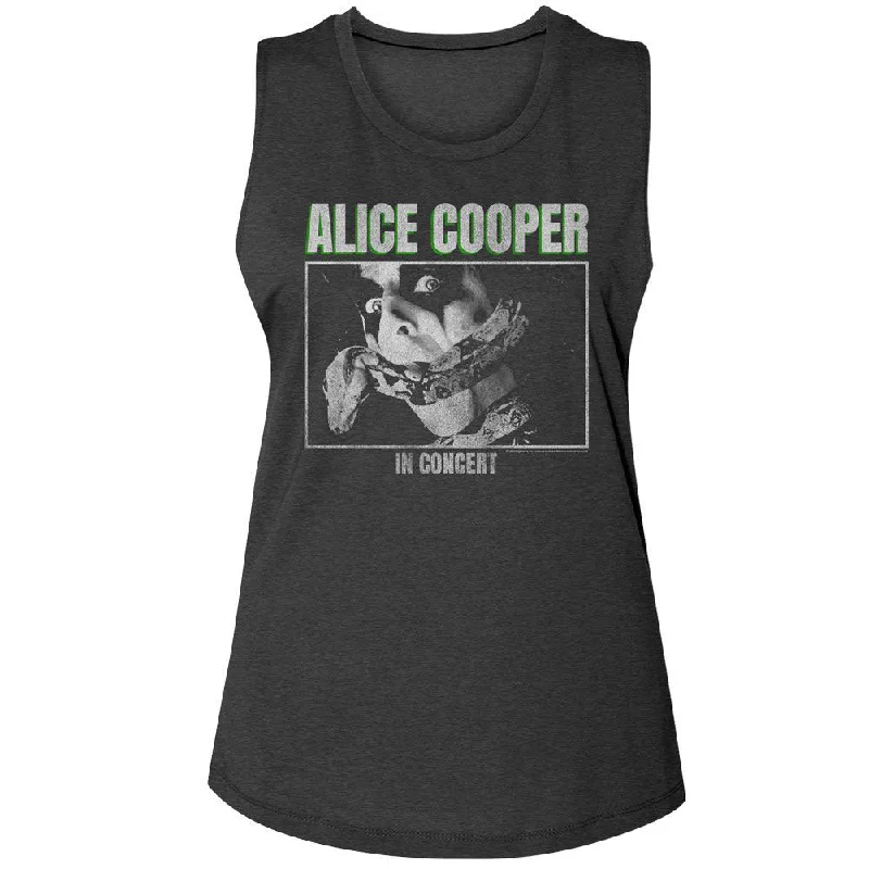 Alice Cooper In Concert Womens Tank