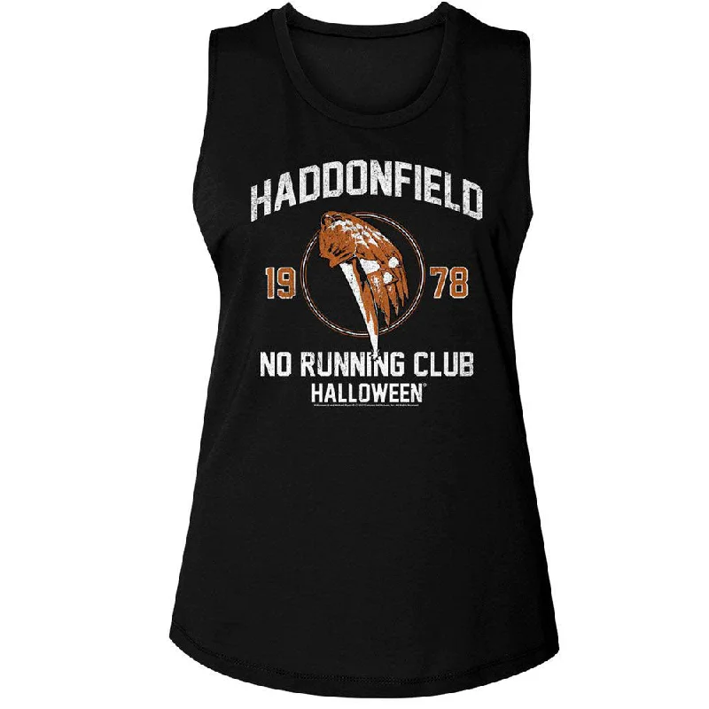 Halloween No Running Club Womens Tank