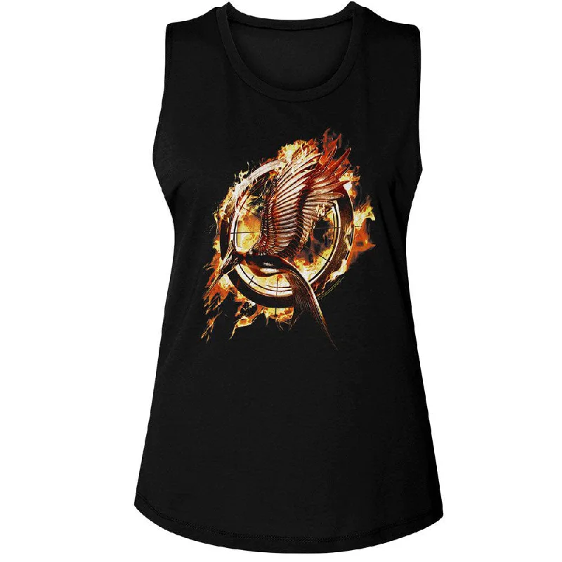 Hunger Games Catching Fire Mockingjay Womens Tank