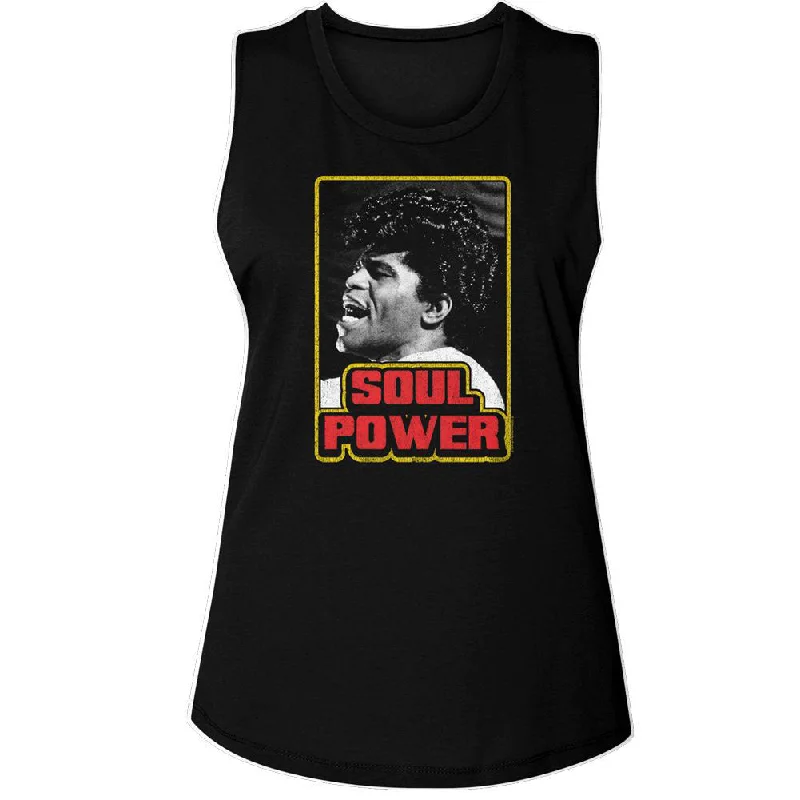 James Brown Soul Power Womens Tank