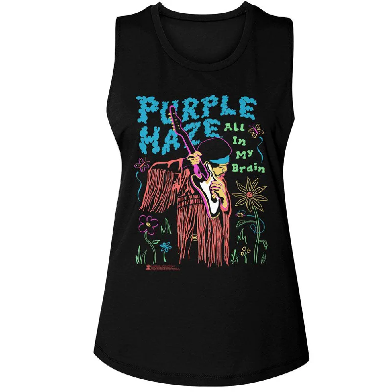 Jimi Hendrix All In My Brain Womens Tank