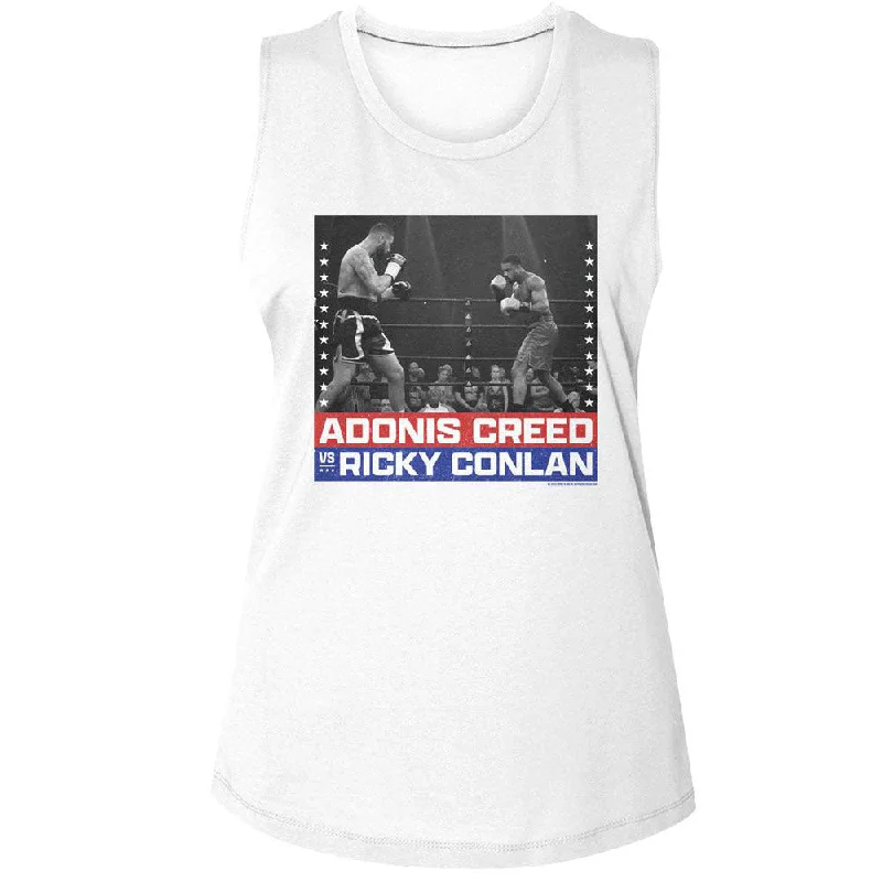 Rocky Creed Vs Conlan Womens Tank