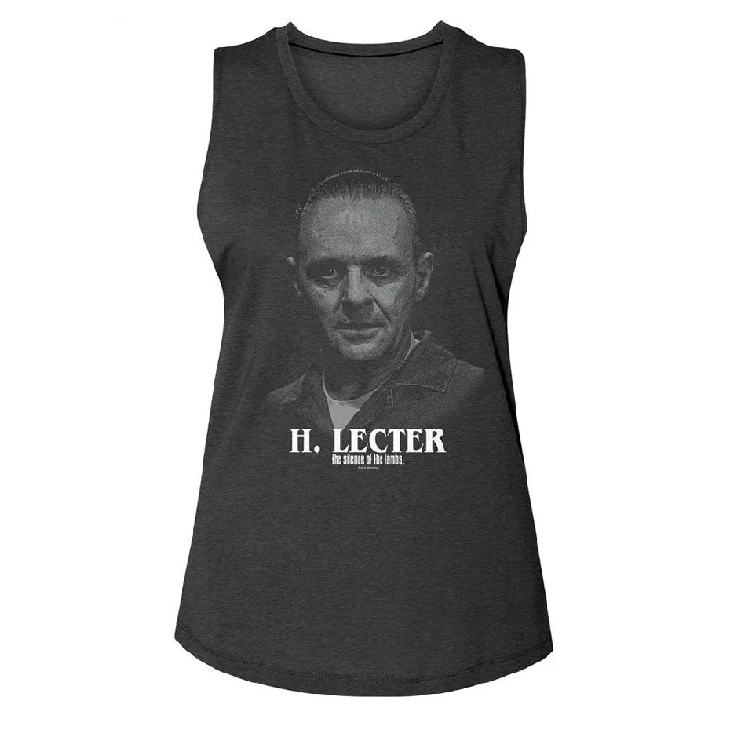 Silence H Lecter Portrait Womens Tank