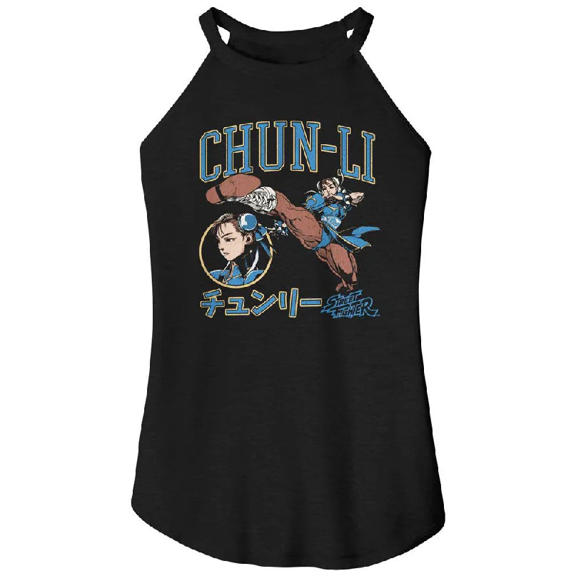 Street Fighter Chun Li Varsity Womens Tank