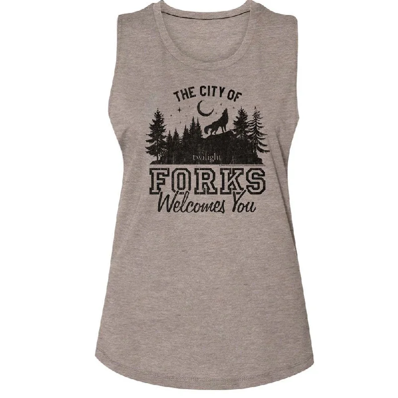 Twilight The City Of Forks Womens Tank