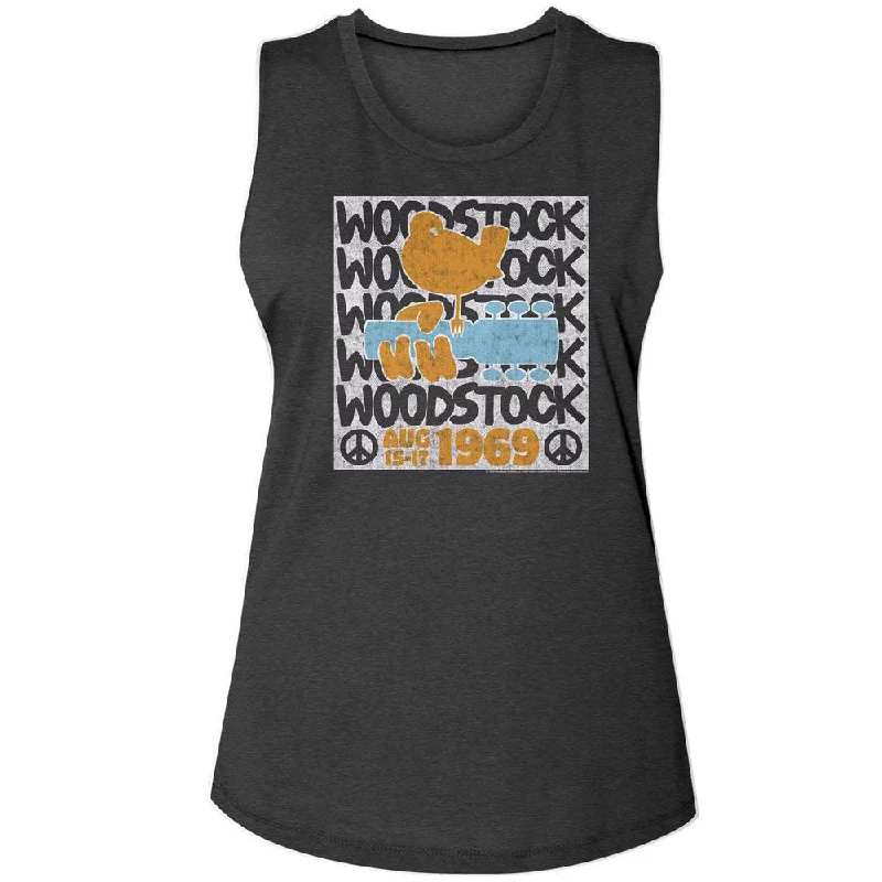 Woodstock Stacked Womens Tank