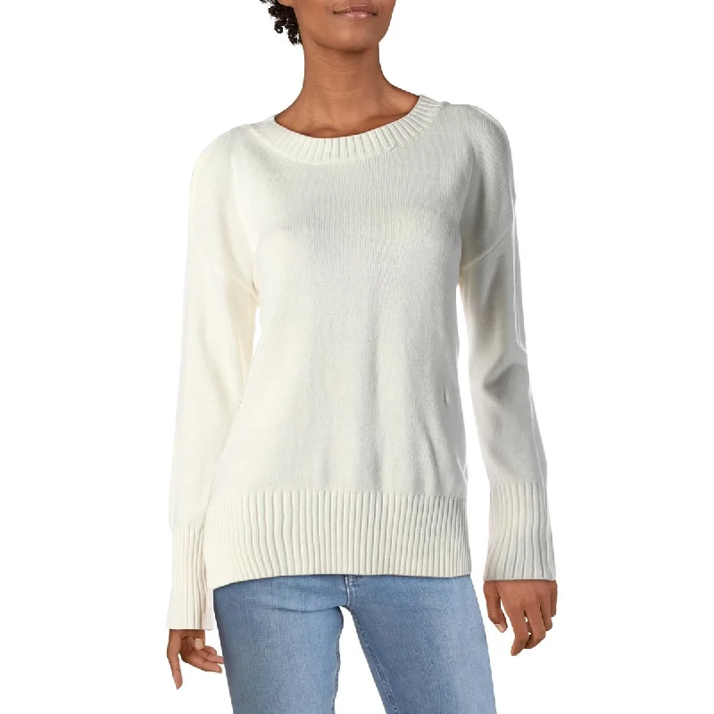 BCBG Max Azria Women's Cold Shoulder High-Low Long Sleeve Pullover Sweater