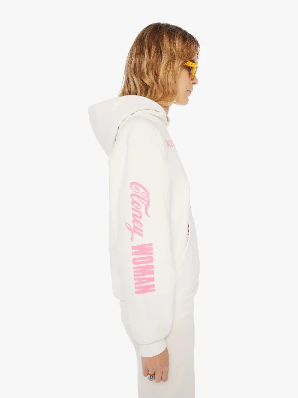 Cloney Pretty Pullover Hoodie - White