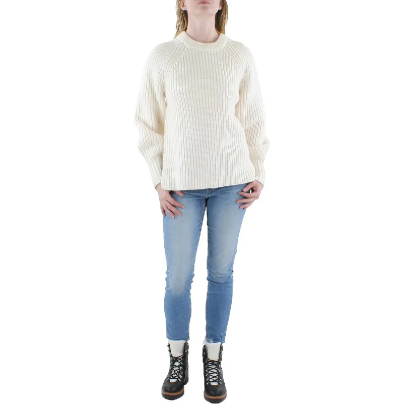 Derek Lam 10 Crosby Womens Merino Wool Pullover Crewneck Sweater