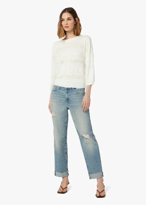 NARA POINTELLE PULLOVER SWEATER