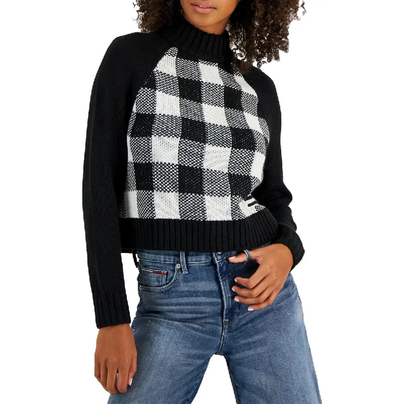 Tommy Jeans Womens Signature Plaid Pullover Sweater