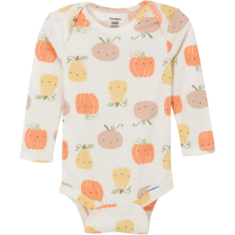 3-Pack Baby Girls Pumpkin Pie Onesies® Bodysuits