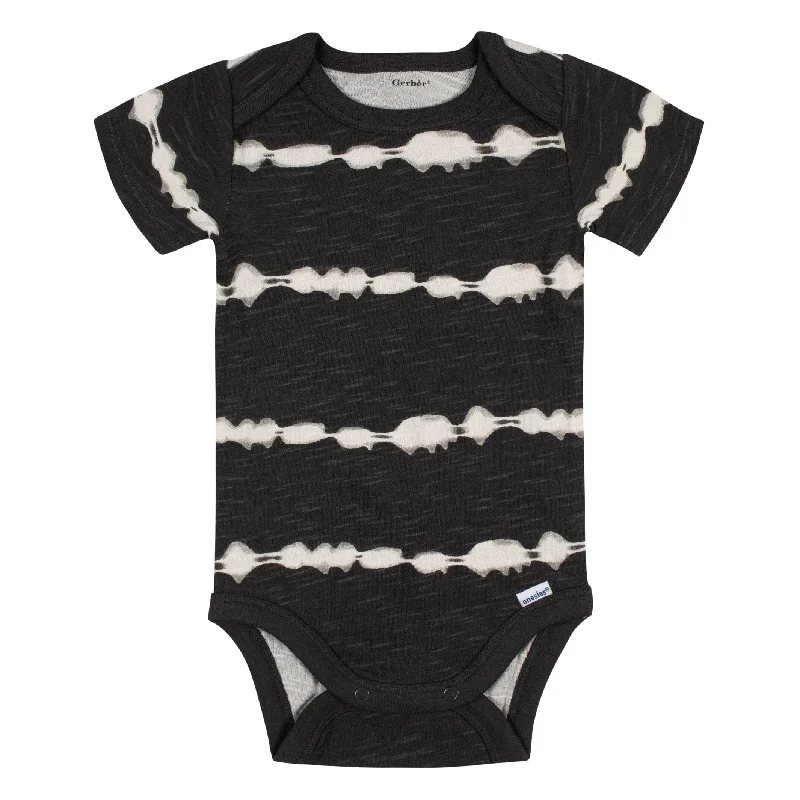 5-Pack Baby Boys Stripes & Camo Short Sleeve Onesies® Bodysuits