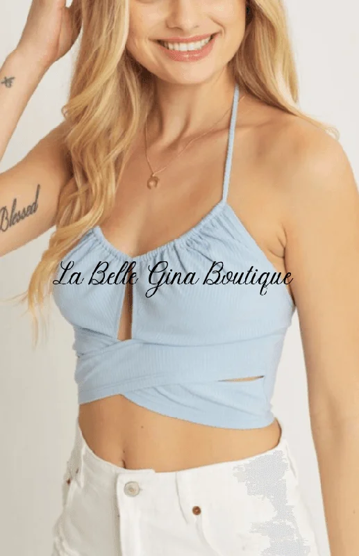 NADIA halter crop top