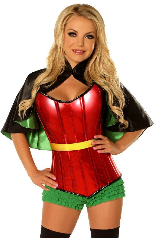 Top Drawer Plus Size Superhero Sidekick Corset Costume