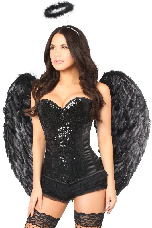 Top Drawer 4 Piece Night Angel Corset Costume