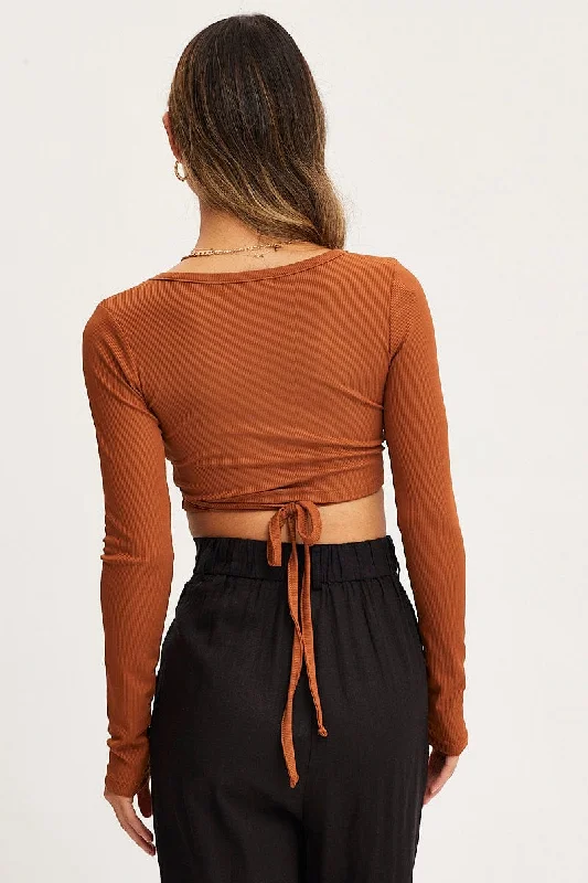 Black Top Long Sleeve Midriff