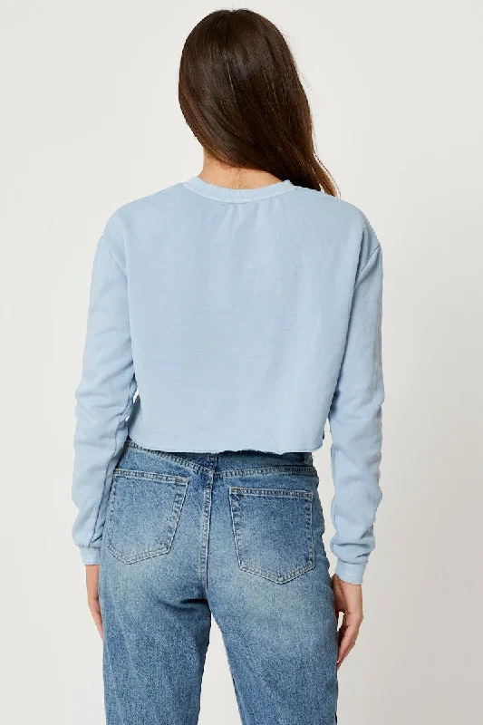 Blue Long Sleeve Sweat