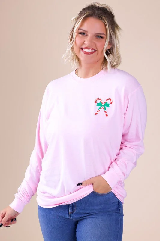 Candy Cane Long Sleeve Tee