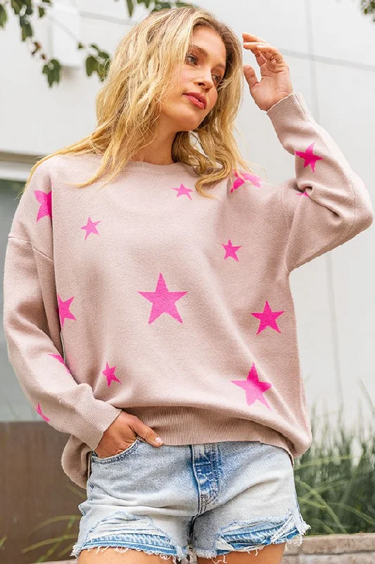 Oh My Stars Long Sleeve Sweater