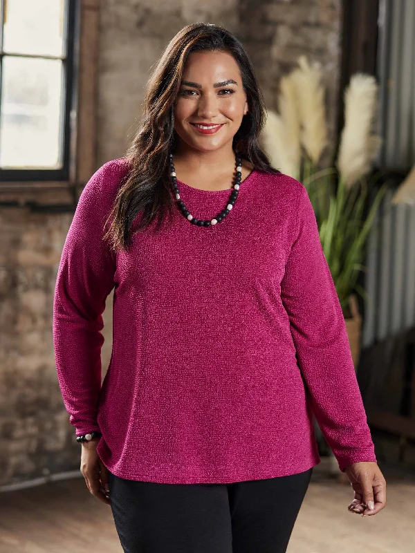 Fuchsia Popcorn Basic Top