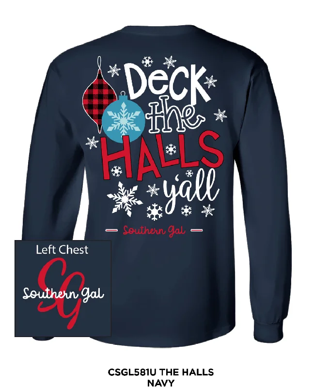 Southern Gal The Halls Long Sleeve Tee