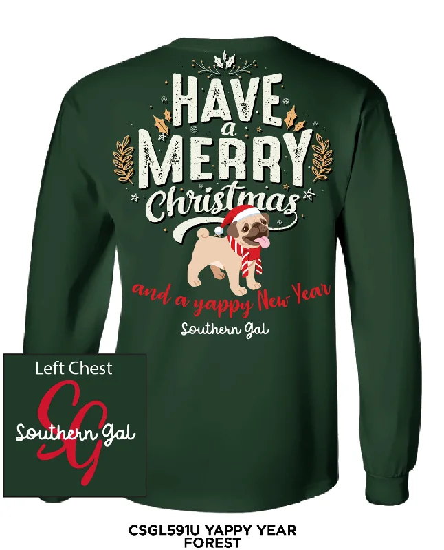 Southern Gal Yappy New Year Long Sleeve Tee