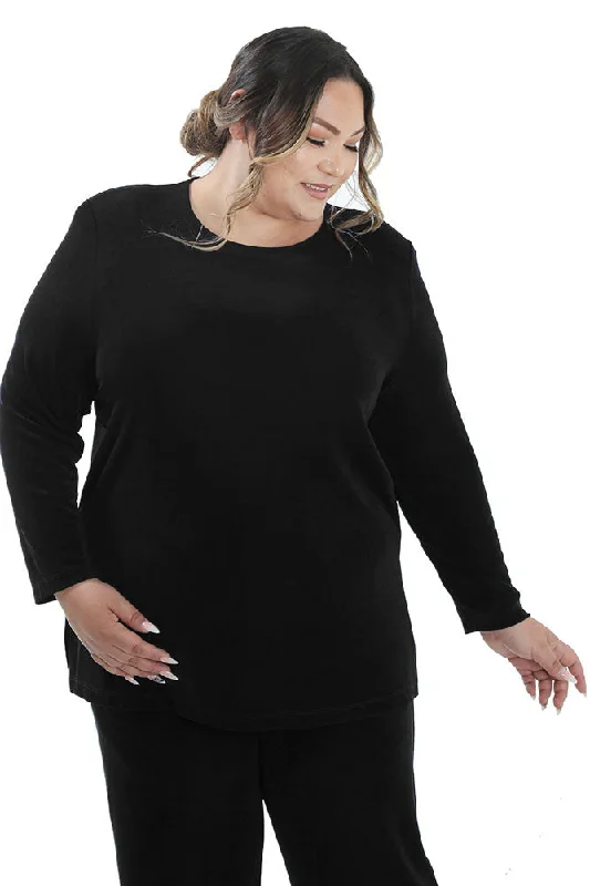 Vikki Vi Classic Black Long Sleeve Tunic