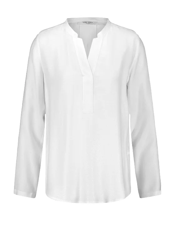 Gerry Weber Notch Neckline Basic Blouse, White