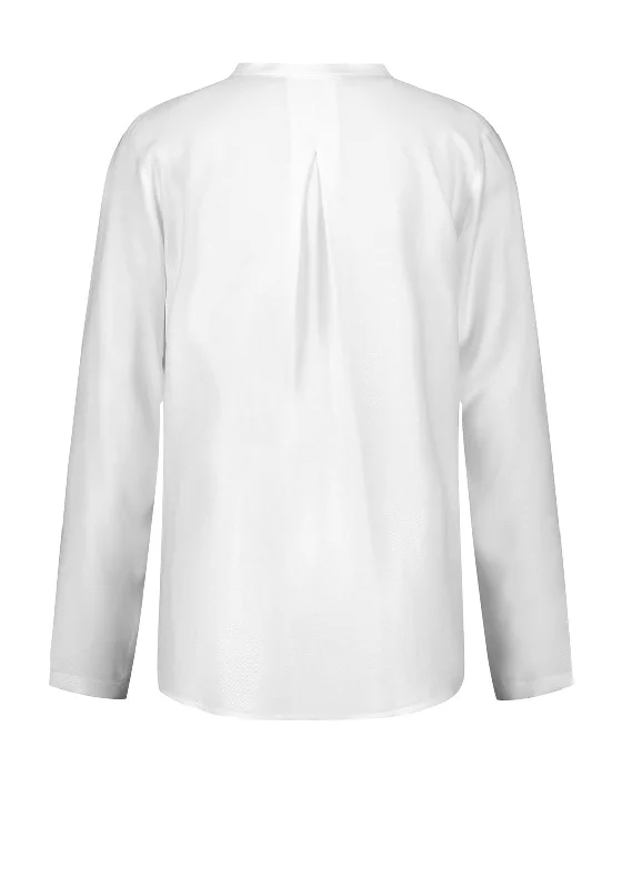 Gerry Weber Notch Neckline Basic Blouse, White