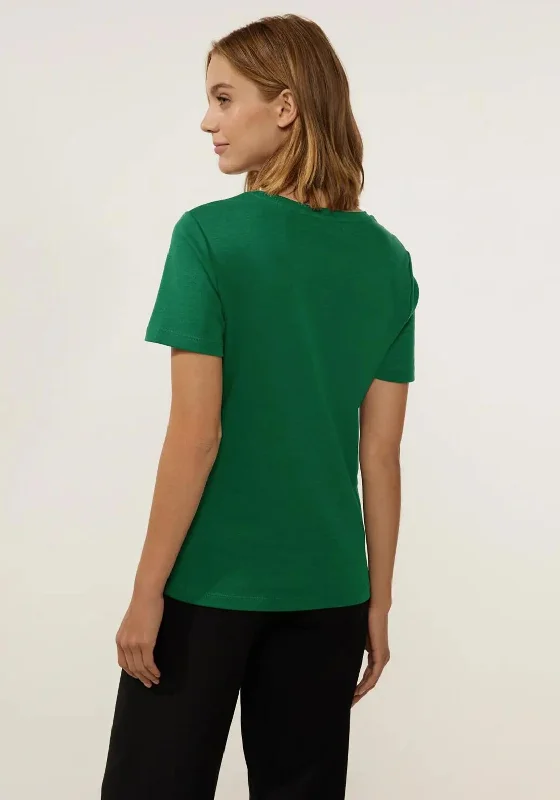 Street One Basic Crew Neck Top, Gentle Green