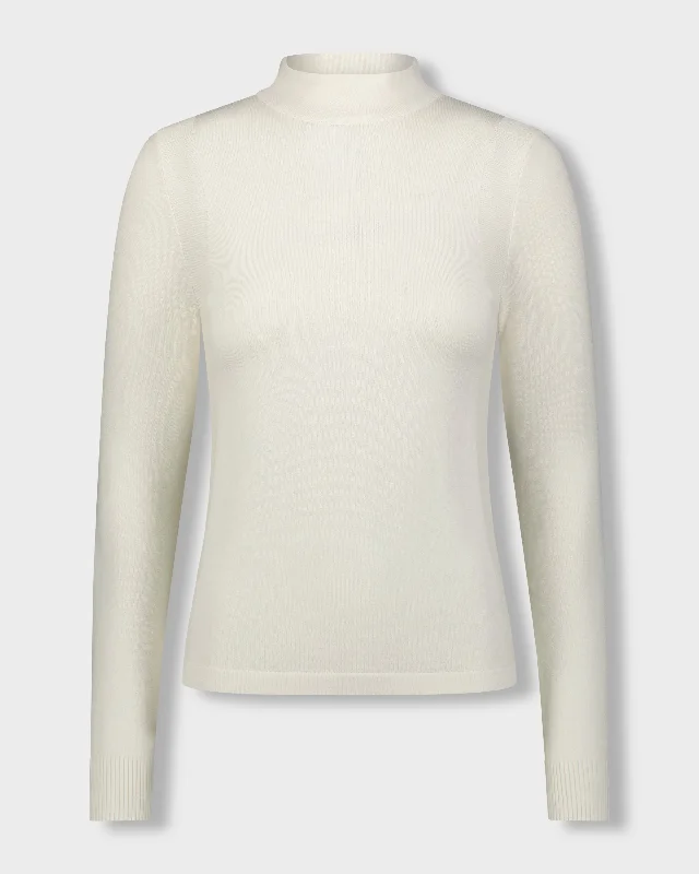 BASIC MOCK NECK TURTLENECK-CREAM