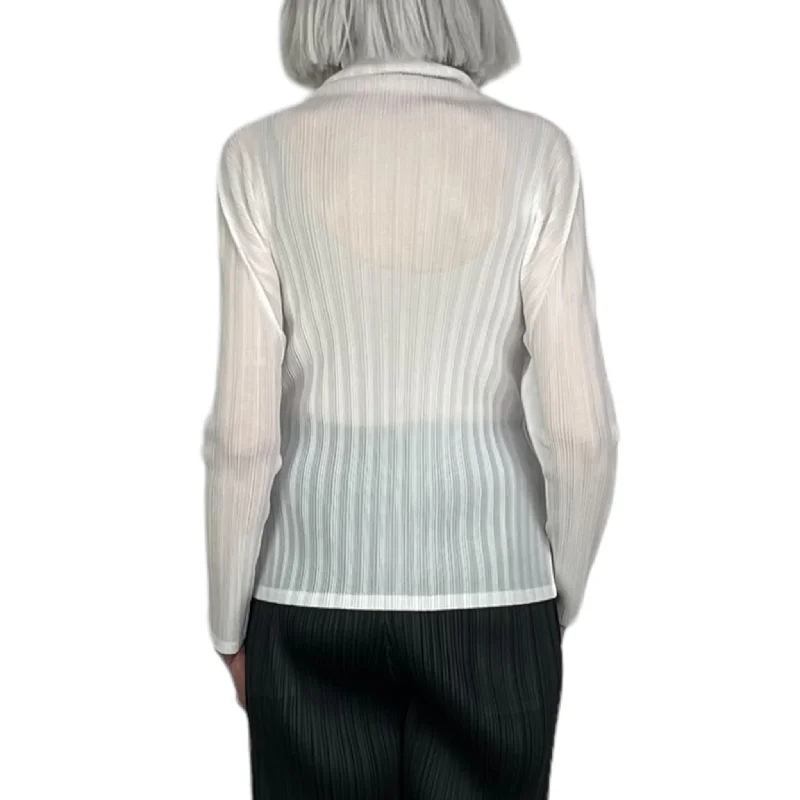 RIB PLEATS BASICS TURTLENECK