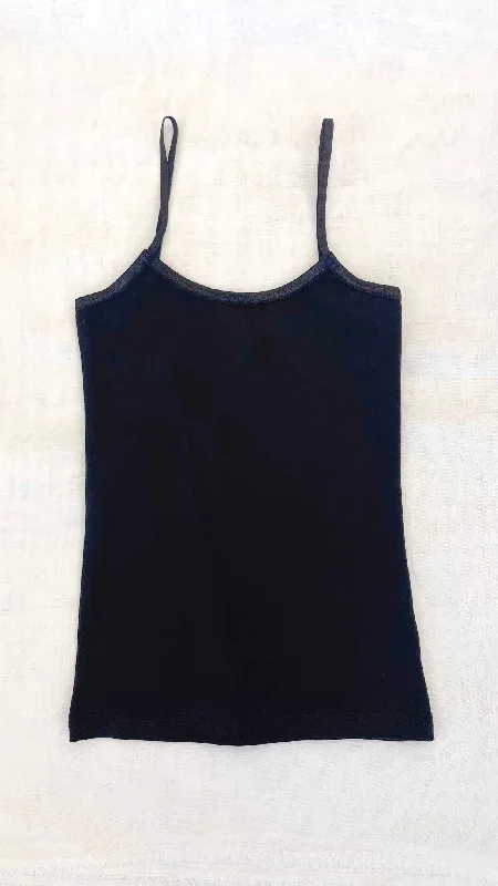 Girls: Basic Black Layering Cami