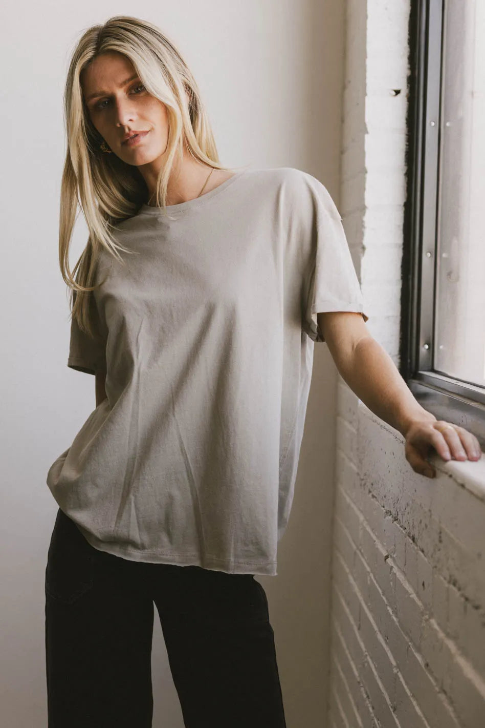 Gunner Basic Tee in Taupe