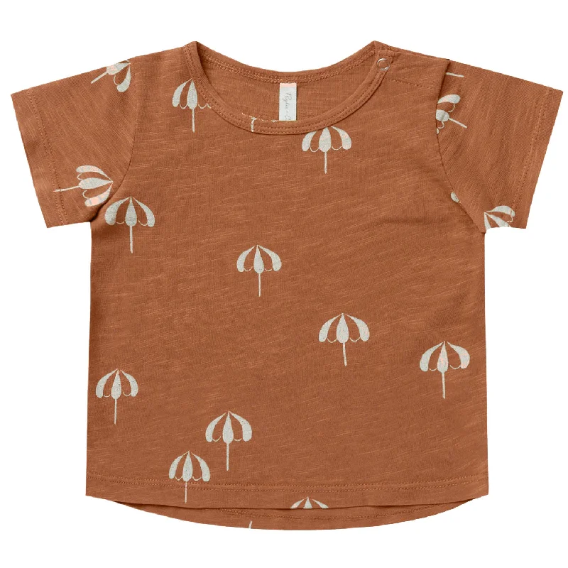 Basic Tee - Umbrellas - Rust - FINAL SALE