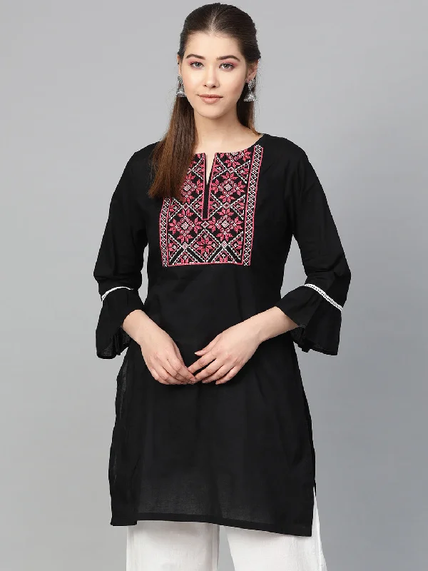 Black Embroidered Tunic