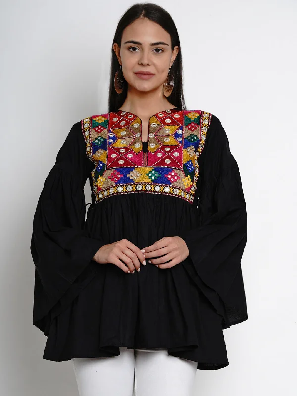 Black Embroidered Tunic