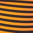 Unique Vintage Orange & Black Stripe Back To Basics Top