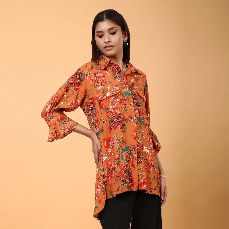 Yuna floral printed tunic